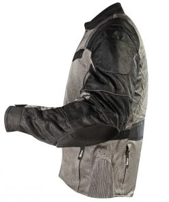 Xelement XS8162 Men's'Venture' All Season Black With Grey Tri-Tex And Mesh Jacket With X-Armor Protection Motorcycle Jackets