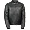 Leather Motorcycle Jackets Z1R1540 Men’s ‘357’ Classic Collarless Black Leather Jacket